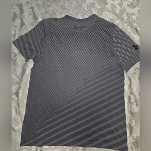 Under Armour Gray Striped T-Shirt